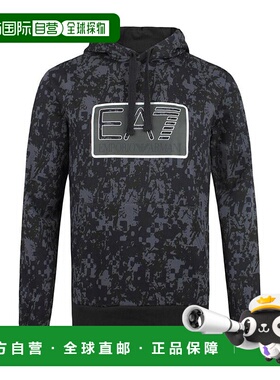 香港直邮EA7 Emporio Armani logo连帽迷彩卫衣长袖 6ZPM13 PJF6Z