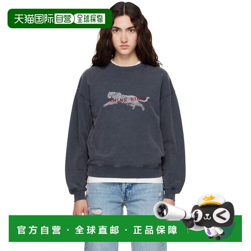 香港直邮ANINE BING 女士 灰色 Spencer Leopard 套头衫 A0812340