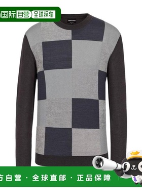 香港直邮Giorgio Armani 深灰色羊毛套衫 3HSMA9SMA9Z