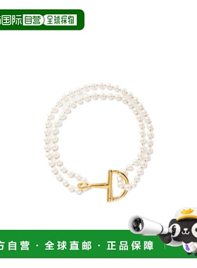 1h可退 香港直邮Gucci 金色仿珍珠项链 855008JCF27吊坠手链