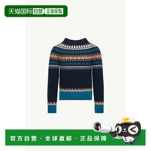 欧洲直邮MONCLER（2025新品）阿尔卑斯提花羊毛毛衣针织