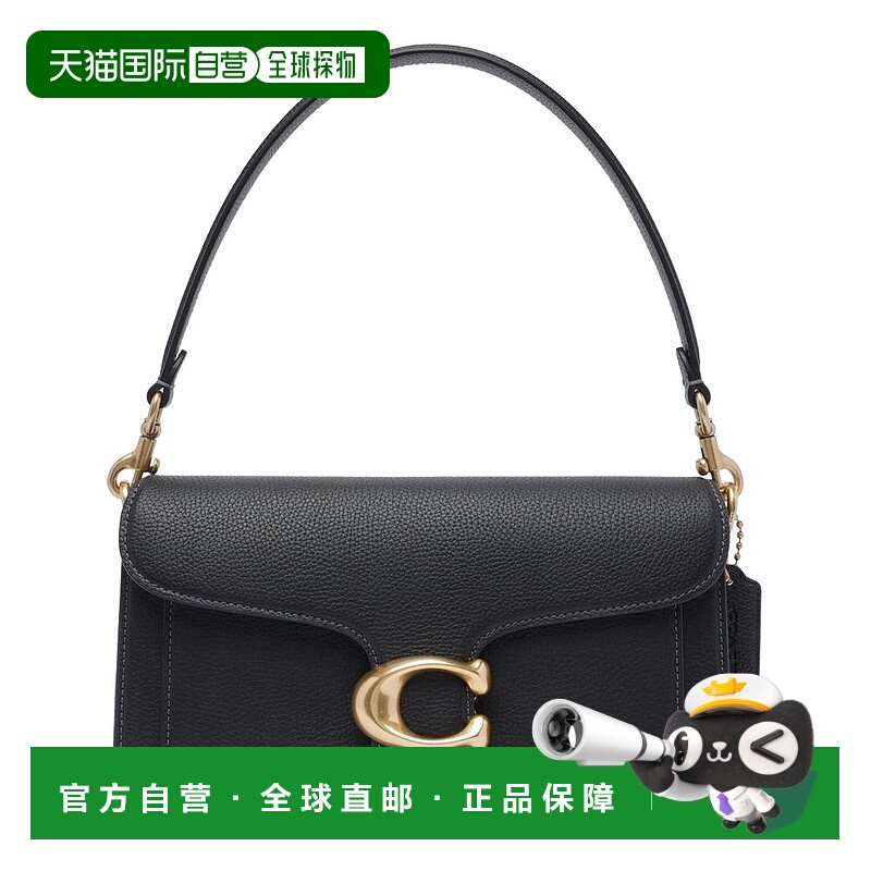 1h可退 香港直邮Coach 蔻驰 女士 Tabby 26 標誌牌單肩包 CH857黑