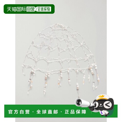 香港直邮Rabanne 女士 beads-embellished 链甲头饰 26AAA0297MET