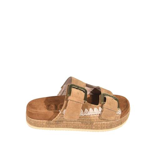 香港直邮MOU 女士凉鞋 451014ACOG SS2026 浅棕色 Sandals Brandy