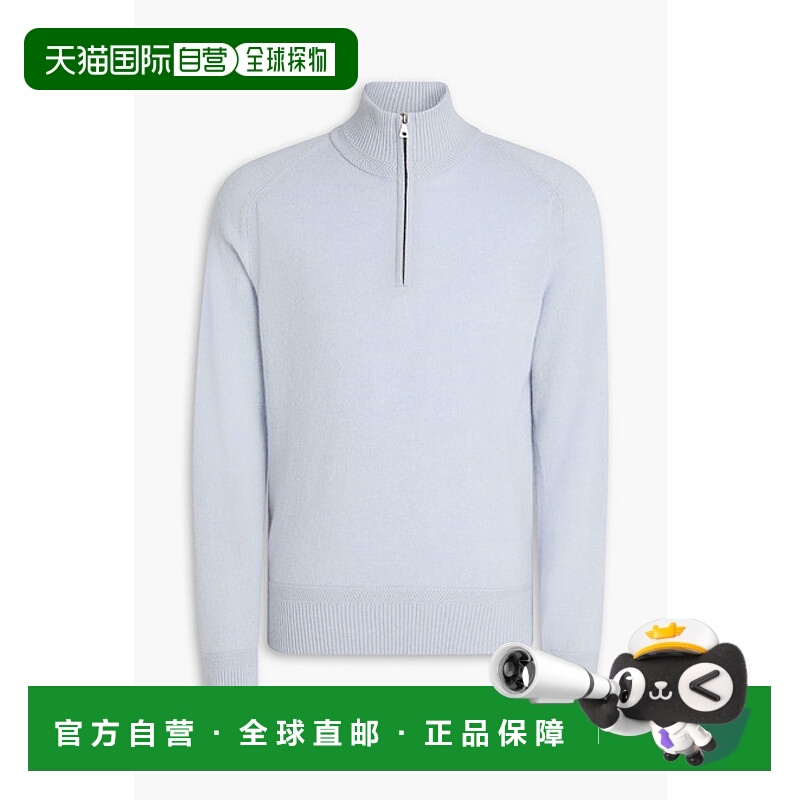 1h可退 香港直邮Orlebar Brown 男士 Lennard 羊绒半拉链毛衣 275