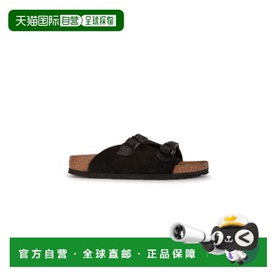自营欧洲直邮Birkenstock 男女通用 Zürich系列黑色麂皮露趾拖鞋