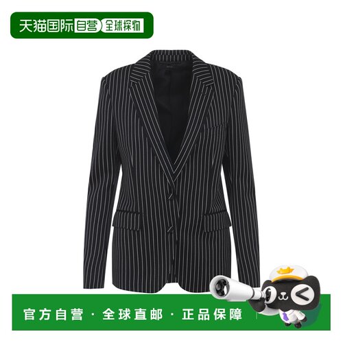 1h可退 香港直邮Tom Ford 汤姆 福特 女士 BARATHEA 条纹羊毛夹克