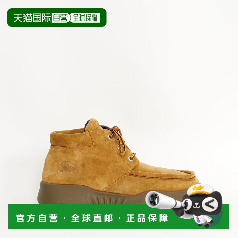 1h可退 香港直邮Burberry 巴宝莉 男士 Bottines Log en Velours