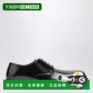 香港直邮LOEWE 罗意威 男士 Bobine 黑色绒毛小牛皮德比鞋 M816S0