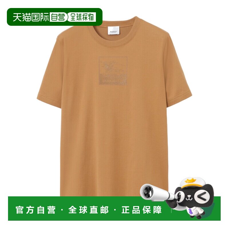 香港直邮Burberry 马术骑士装饰T恤 女款