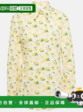 1h可退 香港直邮Sportmax 斯宝麦斯 女士 Riva 印花棉质衬衫