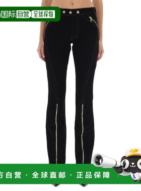 1h可退 香港直邮versace 范思哲 女士 拉链长裤 79HAB56MDT037909