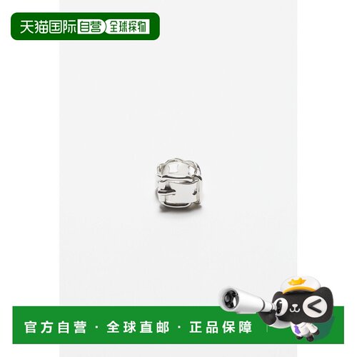 自营欧洲直邮Acne Studios  SS24女士银色黄铜戒指精致装饰