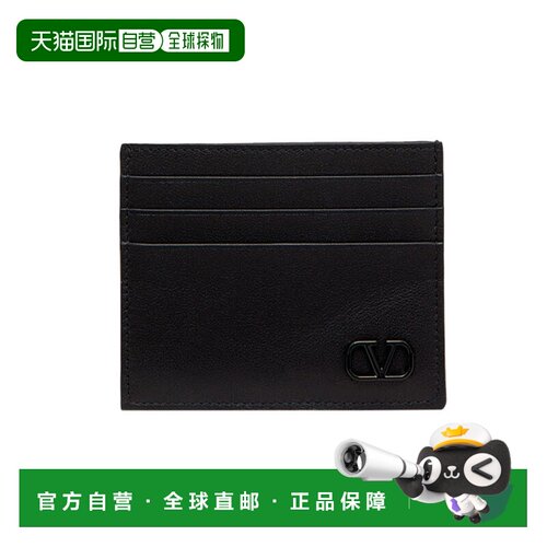 香港直邮VALENTINO 男士钱包 WY0P0S49ZQU0NO SS2024 黑色 黑色徽
