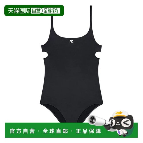 1h可退 香港直邮Courreges 女士 標誌細節連身泳衣 126JMB053PA00
