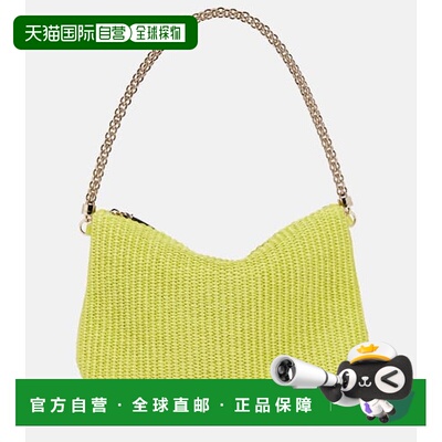 1h可退 香港直邮Jimmy Choo 周仰杰 女士 Callie 拉菲草编织肩包