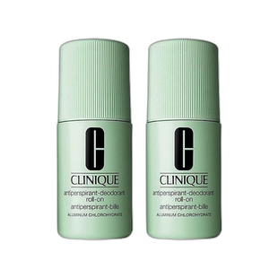 欧洲直邮CLINIQUE倩碧 清爽止汗露75mlx2 滚珠式去异味正品氯化铝