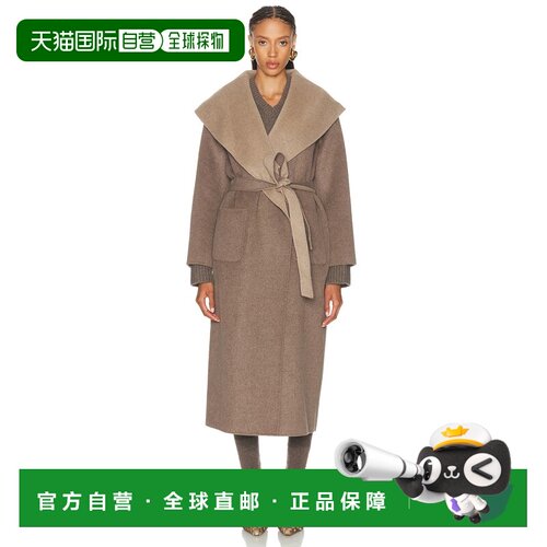 香港直邮Simkhai 女士 Allura 可反穿束带大衣 5267005WL