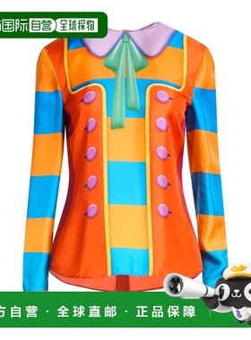 香港直邮Moschino 莫斯奇诺 女士 真丝上衣 orange橙色 舒适时尚