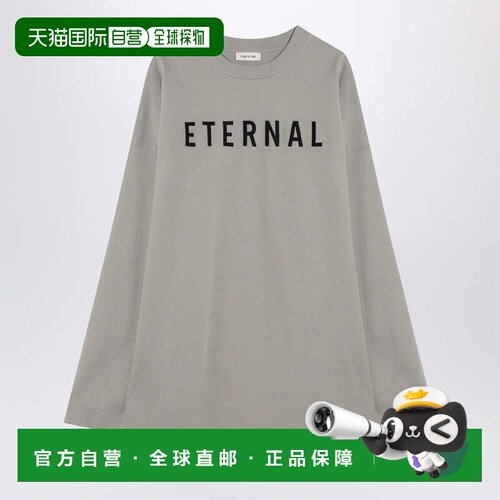香港直邮essentials fear of god 男士 dove-grey Eternal 灰色T