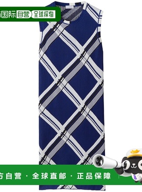 1h可退 香港直邮Burberry 巴宝莉 女士 格紋羅紋無袖連身裙 80872