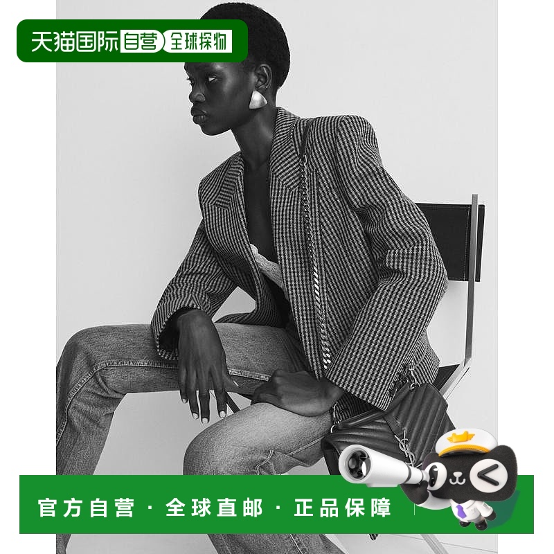 自营欧洲直邮YSL圣罗兰 女士羊皮斜挎包日常通勤时尚百搭小众高级