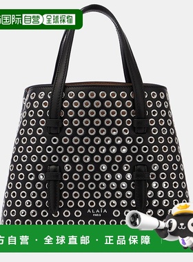 香港直邮Alaia 女士 Mina 20 精饰皮革手提包 black黑色 舒适时尚