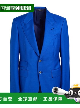 1h可退 香港直邮Tom Ford 汤姆 福特 男士 西装外套 blue蓝色 舒