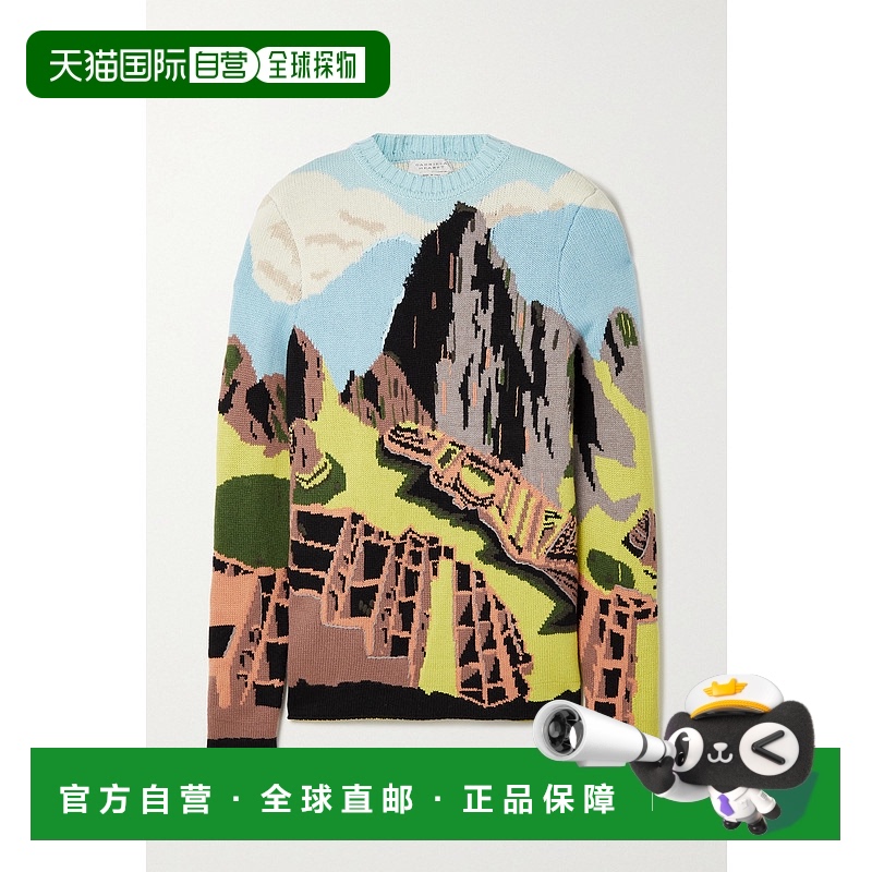 香港直邮Gabriela Hearst 女士 Ines 刺绣羊绒提花毛衣 3229411AA