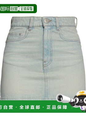 香港直邮Ami Paris 女士 牛仔半身裙 blue蓝色 舒适时尚