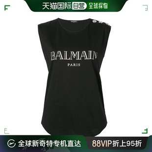 香港直邮Balmain 女士logo全棉背心 巴尔曼