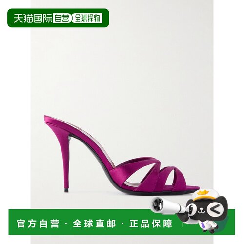 香港直邮1h可退 Saint Laurent 圣罗兰 女士 Chandelle 露趾穆勒