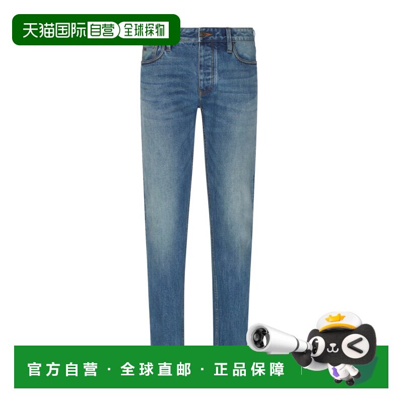 Emporio Armani 腰带袢牛仔裤 EM000668A【付后1h可退】直筒裤