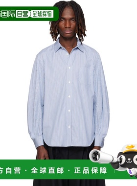 1h可退 香港直邮Sacai 男士 蓝色衬衫 2603934M 舒适时尚