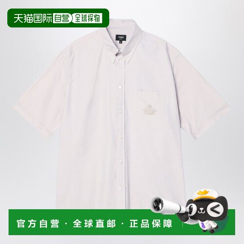 1h可退 香港直邮FENDI 男士衬衫 FS1312AU70F1LU2 SS2026 白色