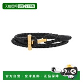 香港直邮Tom 男士 Ford 1h可退 汤姆 福特 编织皮革手链 JM005ICL
