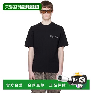 男士 T恤 黑色 Script AMTOJR1066 Chateau 香港直邮AMIRI