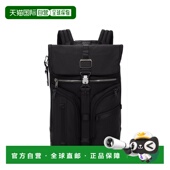 Bravo男士 自营欧洲直邮Tumi途明 Alpha 黑色尼龙拉链开合双肩包