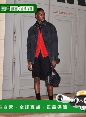 自营欧洲直邮LV/路易威登 messenger S-Cape男士黑色帆布邮差包