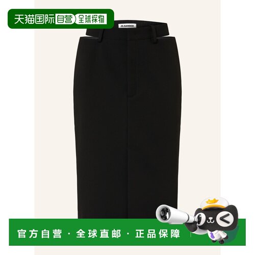 香港直邮JIL SANDER 女士半身裙 100308594513000 CO 黑色 Skirt