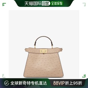 米色鸵鸟皮包 欧洲直邮FENDI 芬迪