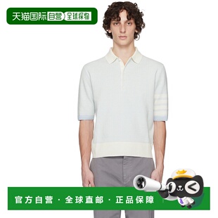 1h可退 香港直邮Thom Browne 汤姆 布朗 男士 蓝色 & 灰白色 Text