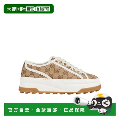 自营1h可退 Gucci GG 系带低帮休闲鞋 74676620Q20古驰运动鞋