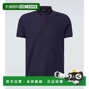 香港直邮Loro Piana 诺悠翩雅 男士 Brentwood 棉混纺凸纹布Polo