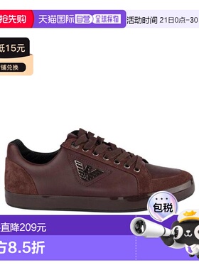 1h可退 香港直邮Emporio Armani 系带休闲运动鞋 X4X081XB496阿玛