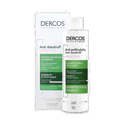 欧洲直邮薇姿DERCOS粉标洗发水200ml温和清洁敏感性头皮适用正品