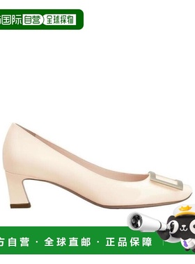 香港直邮Roger Vivier 金属扣高跟鞋 RVW44815280D1P粗跟单鞋