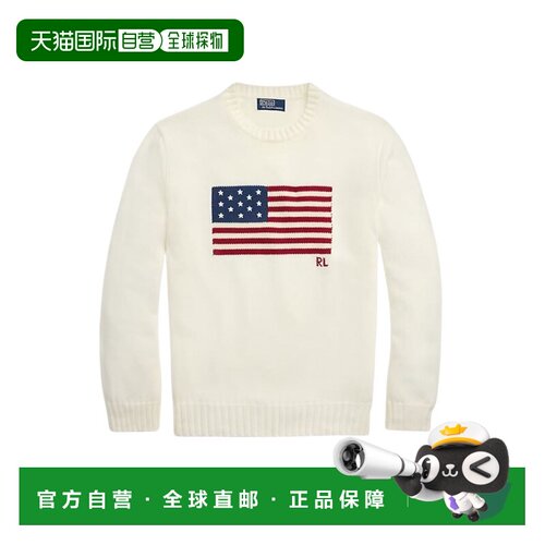 香港直邮ralph lauren 拉尔夫劳伦 男士 白色毛线衫 710718281