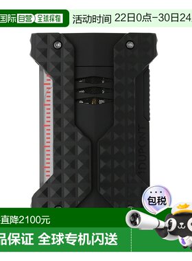 自营欧洲直邮Dupont 防风款黑色锌铝合金钻石菱纹玑镂打火机都彭