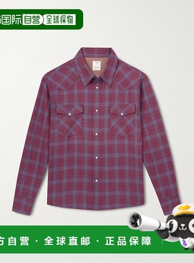 1h可退 香港直邮Visvim 维斯维木 男士 Four Corners 格纹羊毛亚